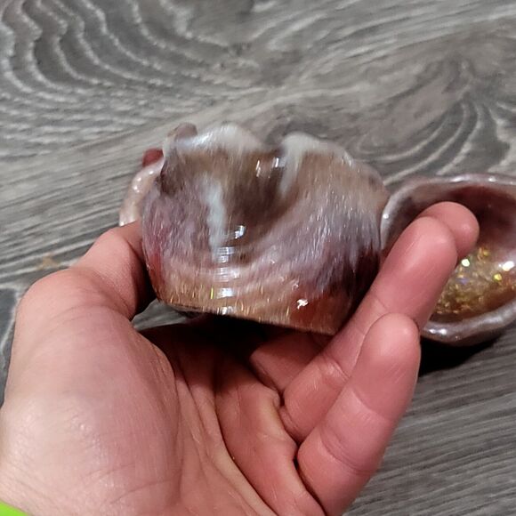 Set of 3 Resin Conch Shell Trinket Trays - Picture 3 of 16